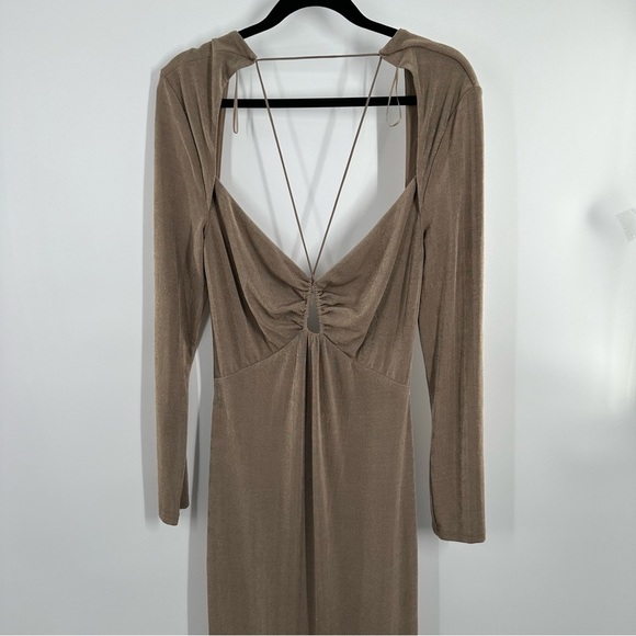 Misha Engracia Midi Dress Beige - Picture 2 of 14